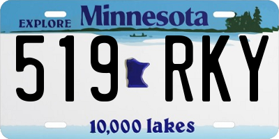 MN license plate 519RKY