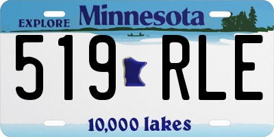 MN license plate 519RLE