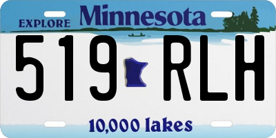 MN license plate 519RLH