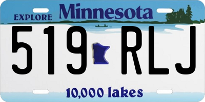 MN license plate 519RLJ