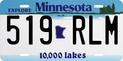MN license plate 519RLM