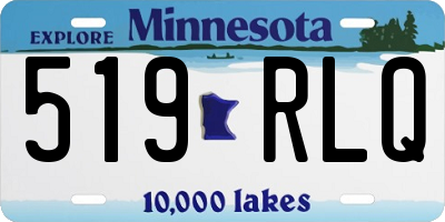 MN license plate 519RLQ