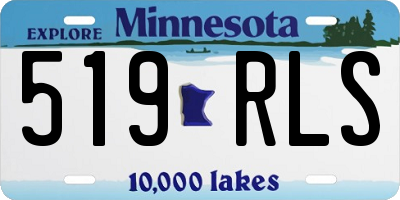 MN license plate 519RLS
