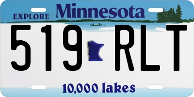 MN license plate 519RLT