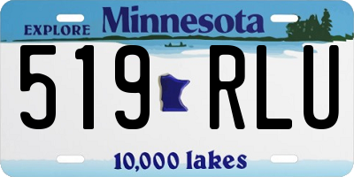 MN license plate 519RLU