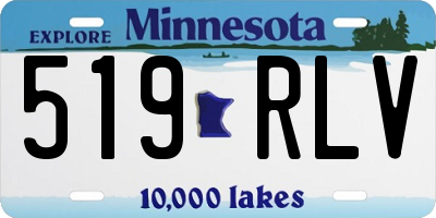 MN license plate 519RLV