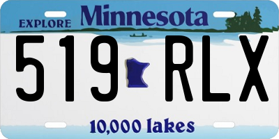 MN license plate 519RLX
