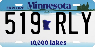 MN license plate 519RLY