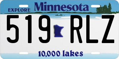 MN license plate 519RLZ