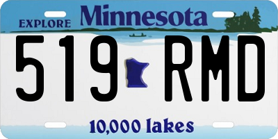 MN license plate 519RMD