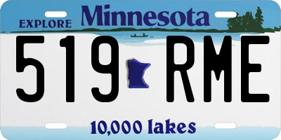 MN license plate 519RME