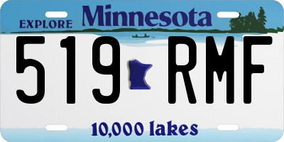 MN license plate 519RMF