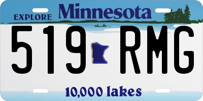 MN license plate 519RMG