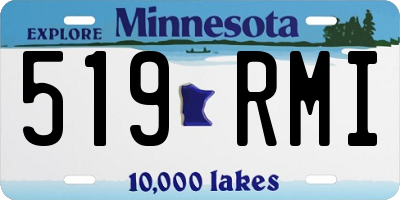 MN license plate 519RMI