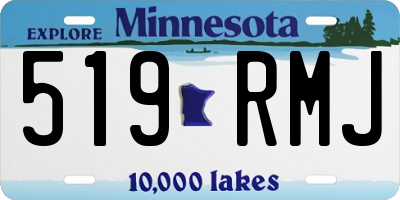 MN license plate 519RMJ
