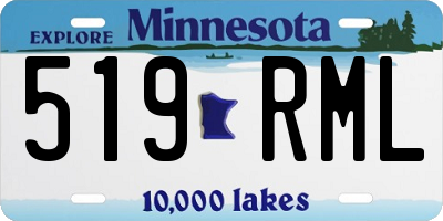 MN license plate 519RML