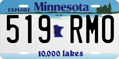MN license plate 519RMO