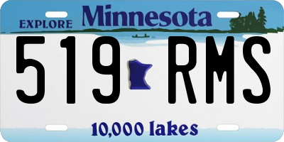 MN license plate 519RMS