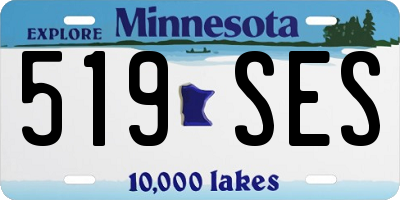 MN license plate 519SES