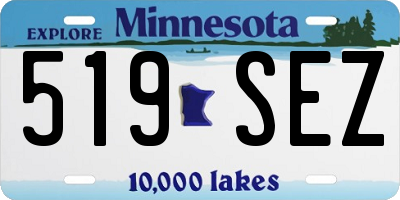 MN license plate 519SEZ