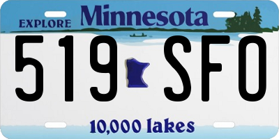 MN license plate 519SFO