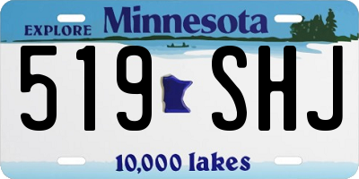 MN license plate 519SHJ