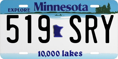MN license plate 519SRY