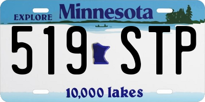 MN license plate 519STP