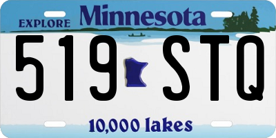 MN license plate 519STQ