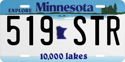 MN license plate 519STR