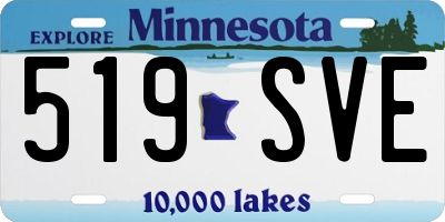 MN license plate 519SVE