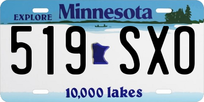 MN license plate 519SXO