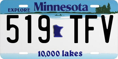 MN license plate 519TFV
