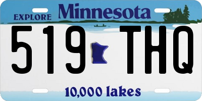 MN license plate 519THQ