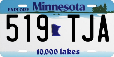 MN license plate 519TJA