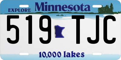 MN license plate 519TJC