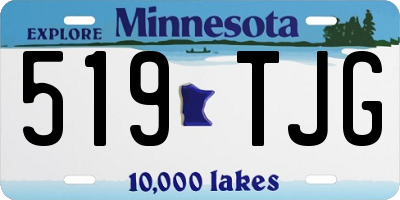 MN license plate 519TJG