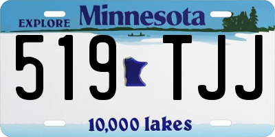 MN license plate 519TJJ