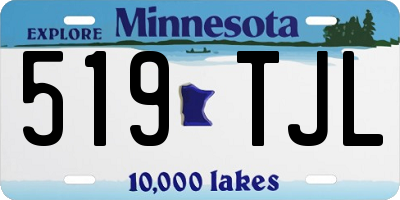 MN license plate 519TJL