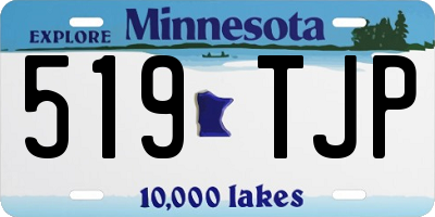 MN license plate 519TJP