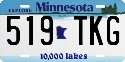 MN license plate 519TKG