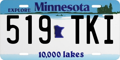 MN license plate 519TKI