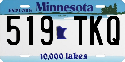 MN license plate 519TKQ