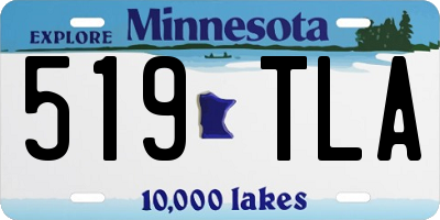 MN license plate 519TLA