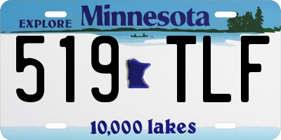 MN license plate 519TLF