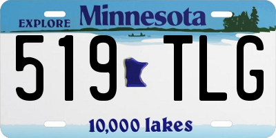 MN license plate 519TLG