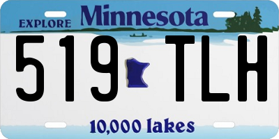 MN license plate 519TLH