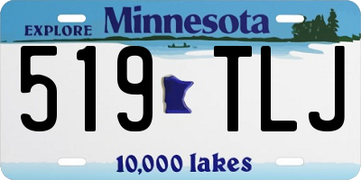 MN license plate 519TLJ