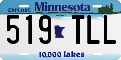 MN license plate 519TLL