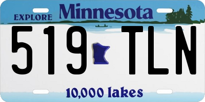 MN license plate 519TLN